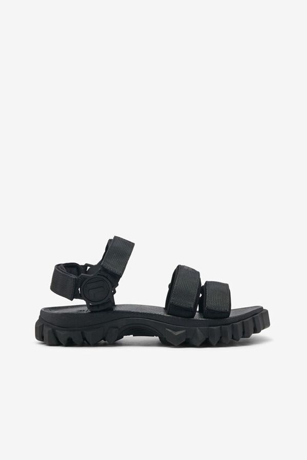 black fila sandals